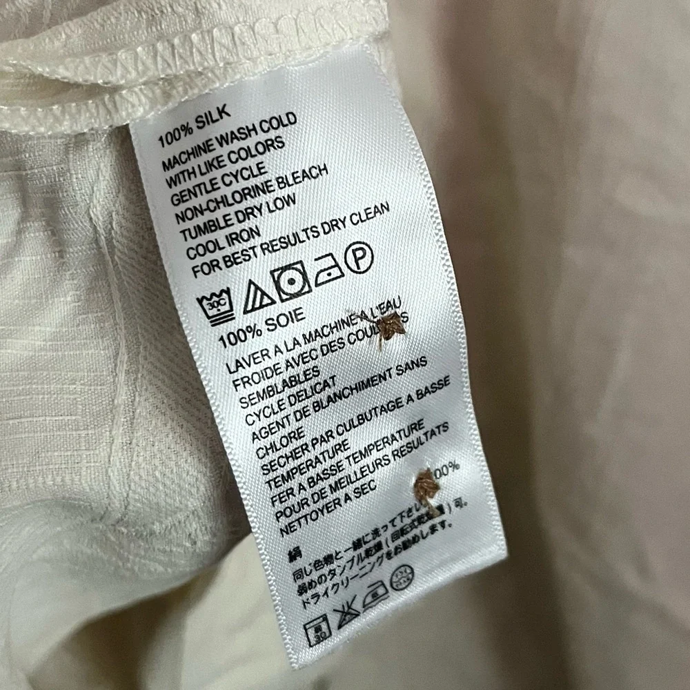 Tommy Bahama • Original Fit Islanders Frond Silk Cream Shirt